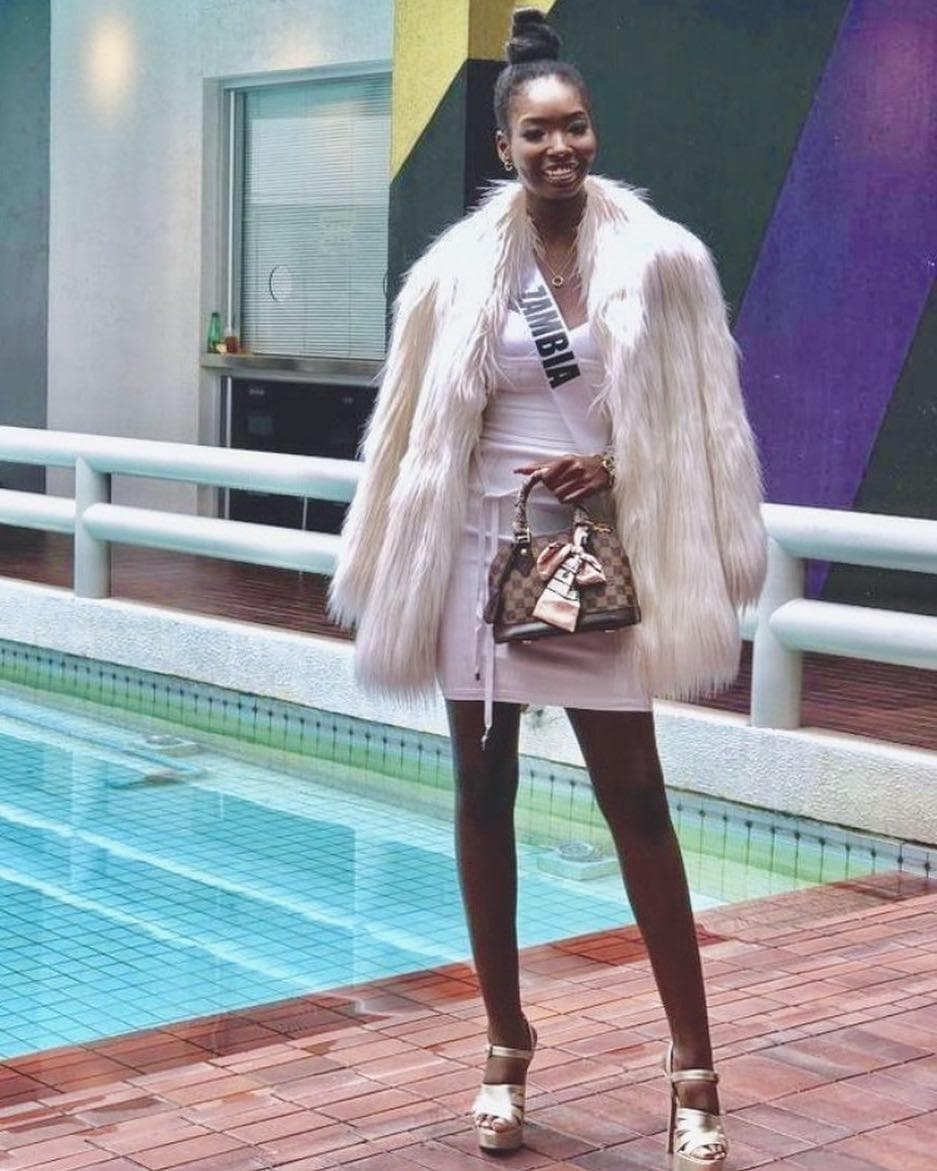 Melba Emmanuelah Shakabozha Miss Universe Zambia 2018, Miss Universe 2018 Contestant (Photo Courtesy: Miss Universe/Candidate FaceBook/ Instagram)