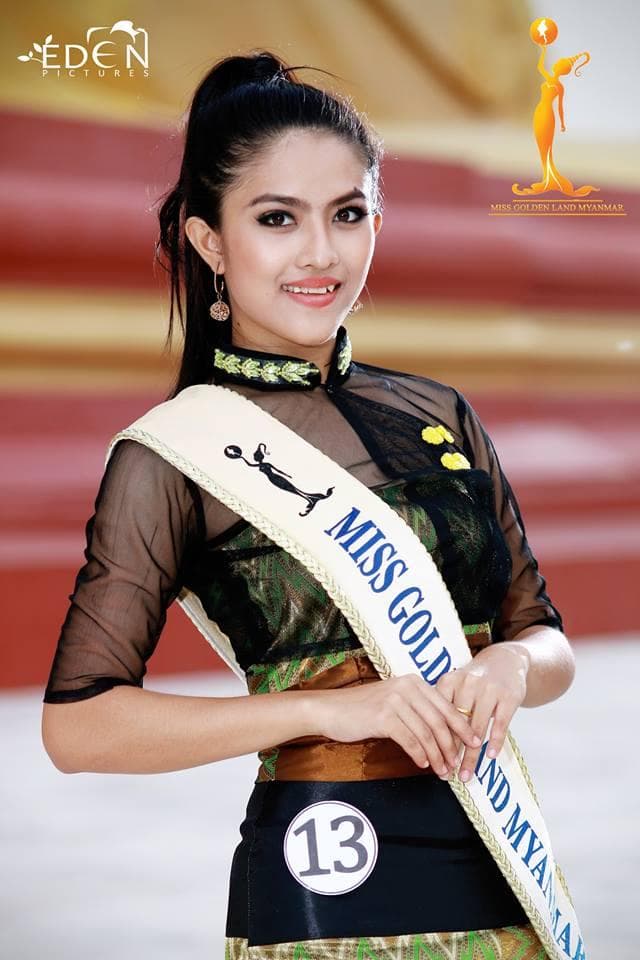 Si Si Aye Ko Miss Golden Land Myanmar 2015 Contestant Number 13 (Photo Courtesy - Miss Golden Land Myanmar Official)