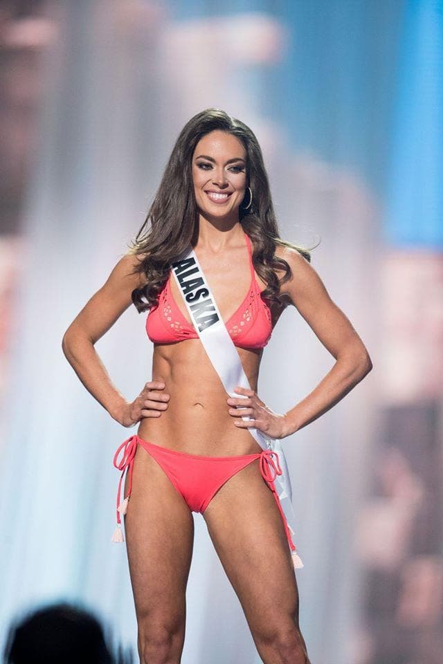 Alyssa London Miss Alaska USA 2017 during Preliminary Swimsuit Competition (Photo Credit: Miss USA Facebook Official)