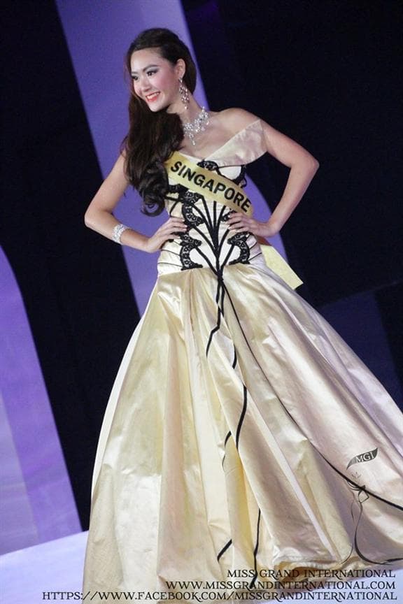 Jasy ln Tan (Singapore) Evening Gown Photo Courtesy Miss Grand International 2014