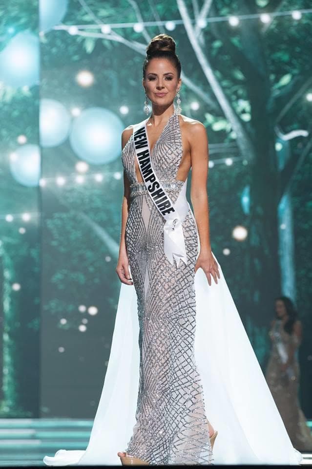 Sarah Mousseau Miss New Hampshire USA 2017 during Preliminary Evening Gown Competition (Photo Credit: Miss USA Facebook Official)