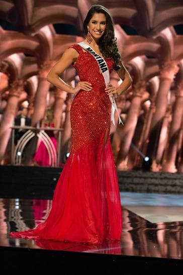 Sibahn Doxey Contestant in Evening Gown during the Preliminary competition (Photo Credits: Miss USA Official)