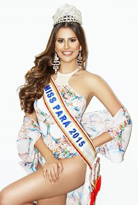 Carolinne Ribas contestant Miss Brazil 2015