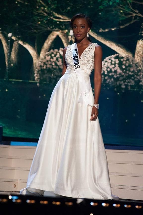 Tomii Culmer Miss Universe Bahamas 2014 Evening Gown
