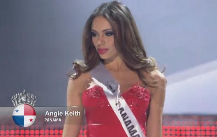 Angie Keith Contestant from Panama in evening gown for Miss Supranational 2015