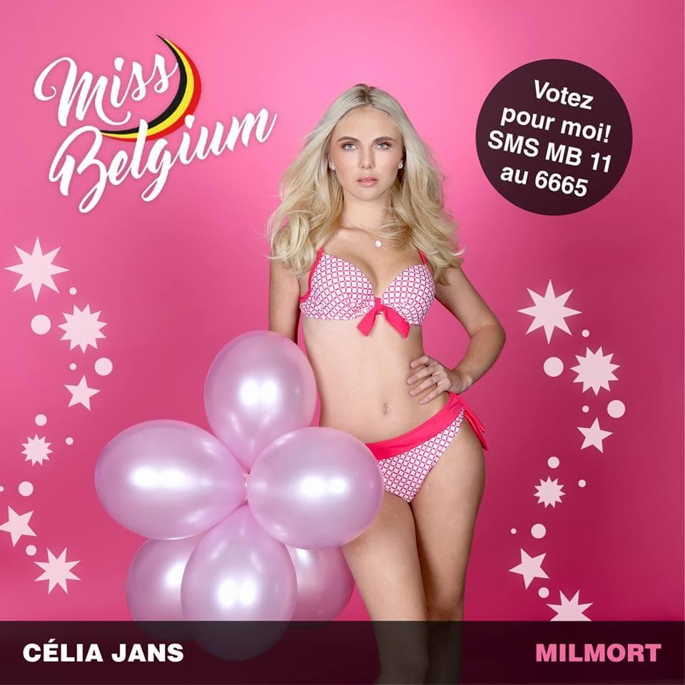 Célia Jans Finalist Miss België 2019/ Miss Belgium 2019 (Photo Courtesy: Miss Belgium Facebook Official)