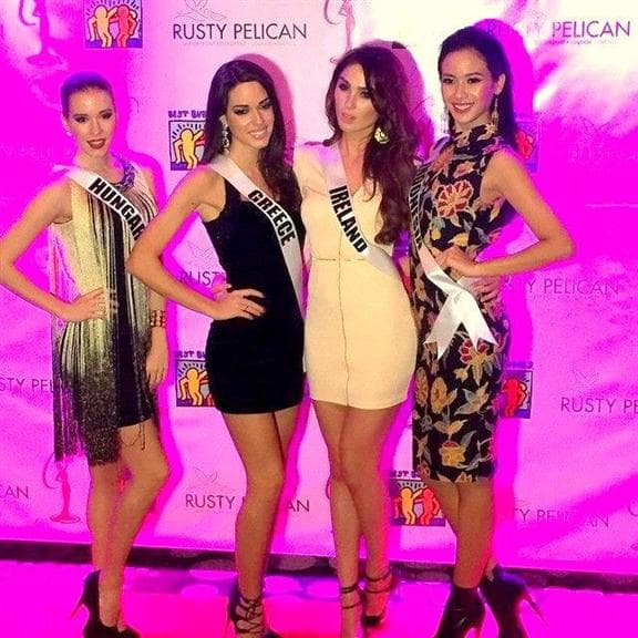Henrietta Kelemen Miss Universe Hungary 2014 with fellow contestants