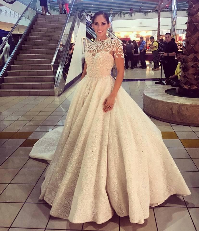Aria Perez Theisen Contestant from Guam in Long Gown for Miss World 2015