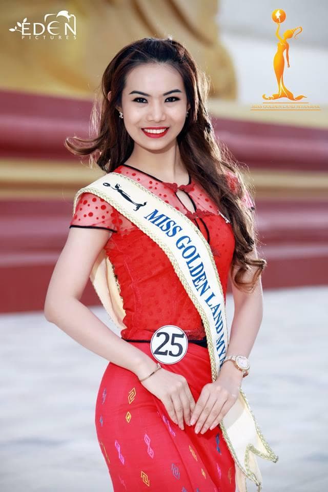 Thin Thae Bo Miss Golden Land Myanmar 2015 Contestant Number 25 (Photo Courtesy - Miss Golden Land Myanmar Official)