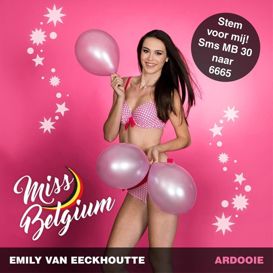 Emily Van Eeckhoutte Finalist Miss België 2019/ Miss Belgium 2019 (Photo Courtesy: Miss Belgium Facebook Official)
