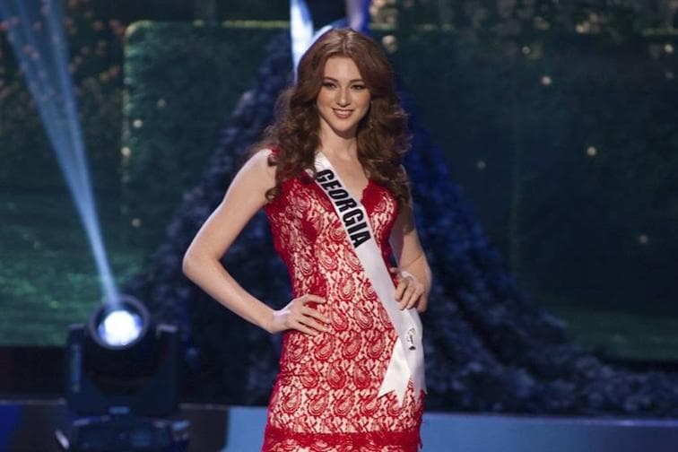 Ana Zubashvili Miss Universe Georgia 2014 at Preliminary Competiton