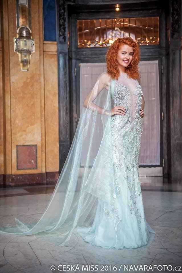Adela Rezkova Contestant Ceska Miss 2016 in evening gown (Photo Credits - Ceska Miss facebook official)