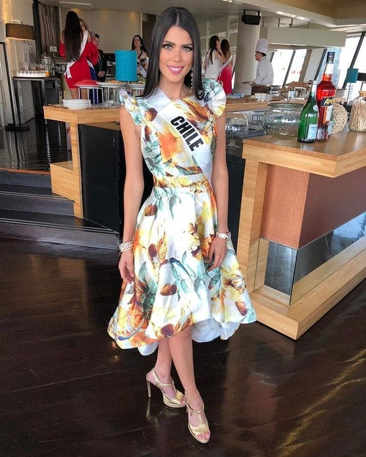 Andrea Díaz Nicolás Miss Universe Chile 2018, Miss Universe 2018 Contestant (Photo Courtesy: Miss Universe/Candidate FaceBook/ Instagram)