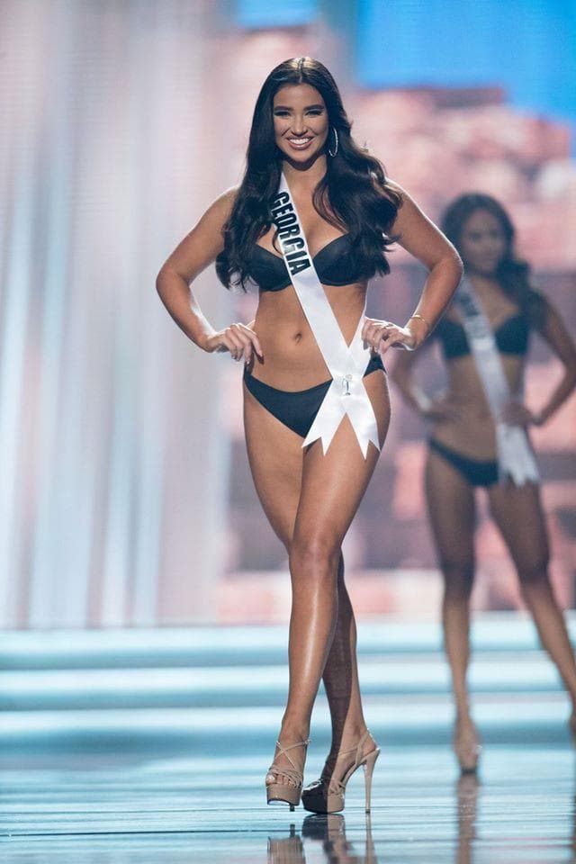 Deanna Hope Johnson Miss Georgia USA 2017 during Preliminary Swimsuit Competition (Photo Credit: Miss USA Facebook Official)