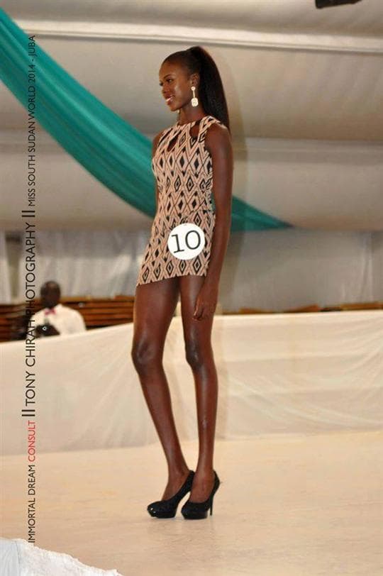 Awien Kuanyin-Agoth (South Sudan) Miss World 2014 (Courtesy: Official Facebook page)
