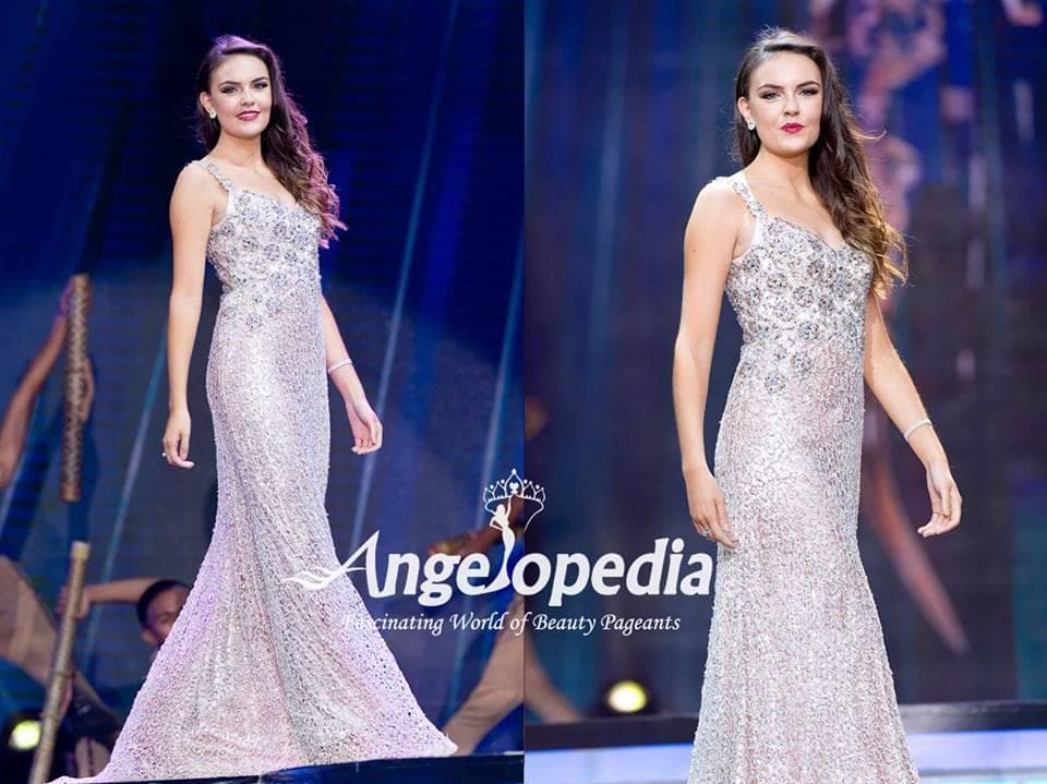 Julieann McStravick from Northern Ireland - Evening Gown Round Top 16 finalists Miss Earth 2016
