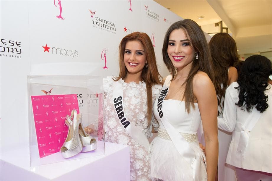 Andjelka Tomasevic Miss Universe Serbia 2014 at Chinese Laundry Shoes Meet