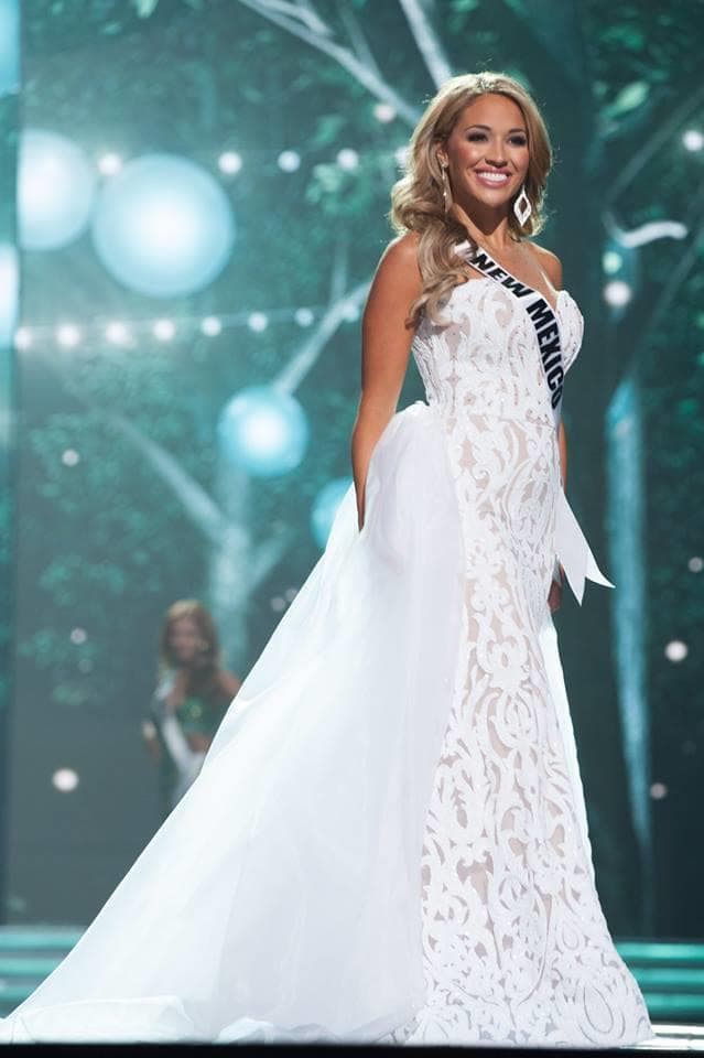Ashley Mora Miss New Mexico USA 2017 during Preliminary Evening Gown Competition (Photo Credit: Miss USA Facebook Official)