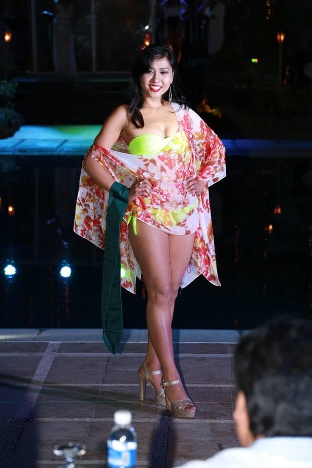 Donna Libre at Hotel Pontefino & Residences for Resort Wear competition Miss Philippines Earth 2015