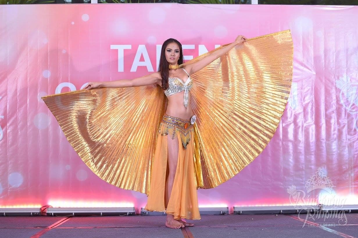Vina Prulla Openiano Binibining Pilipinas 2016 Contestant showcasing her talent during Talent Competition held Gateway Mall (Photo Credits: Bb. Pilipinas 2016 Facebook Officials)