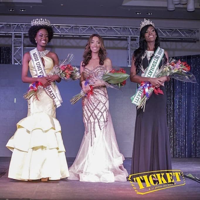 Samantha Colas crowned Miss Universe Haiti 2018 and Merlie Fleurizard crowned Miss International Haiti 2018 (Photo Courtesy: Miss Haiti Facebook Official)