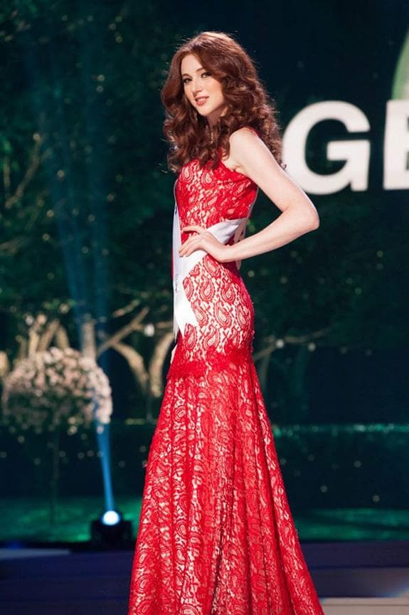 Ana Zubashvili Miss Universe Georgia 2014 Evening Gown