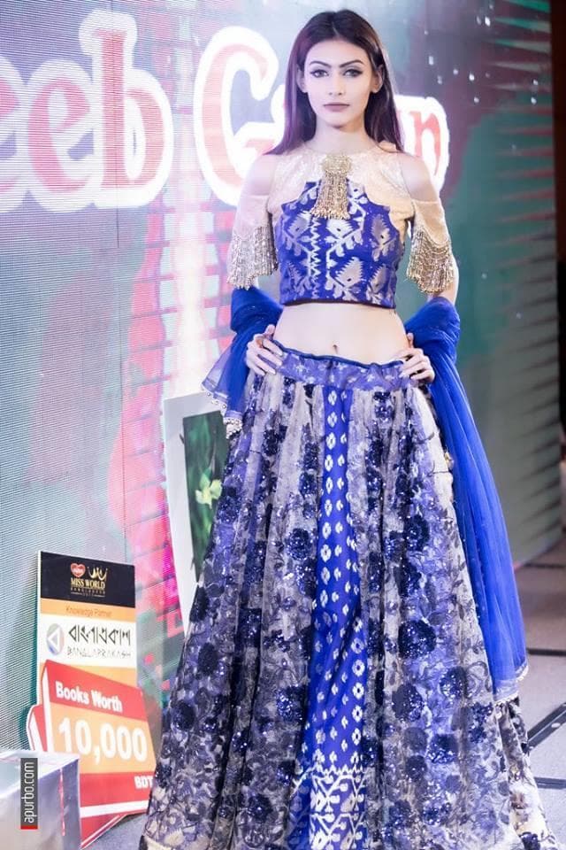 Jessia Islam Miss World Bangladesh 2017 - Finalist Miss World 2017 (Photo Courtesy: Miss World/ Facebook Official)