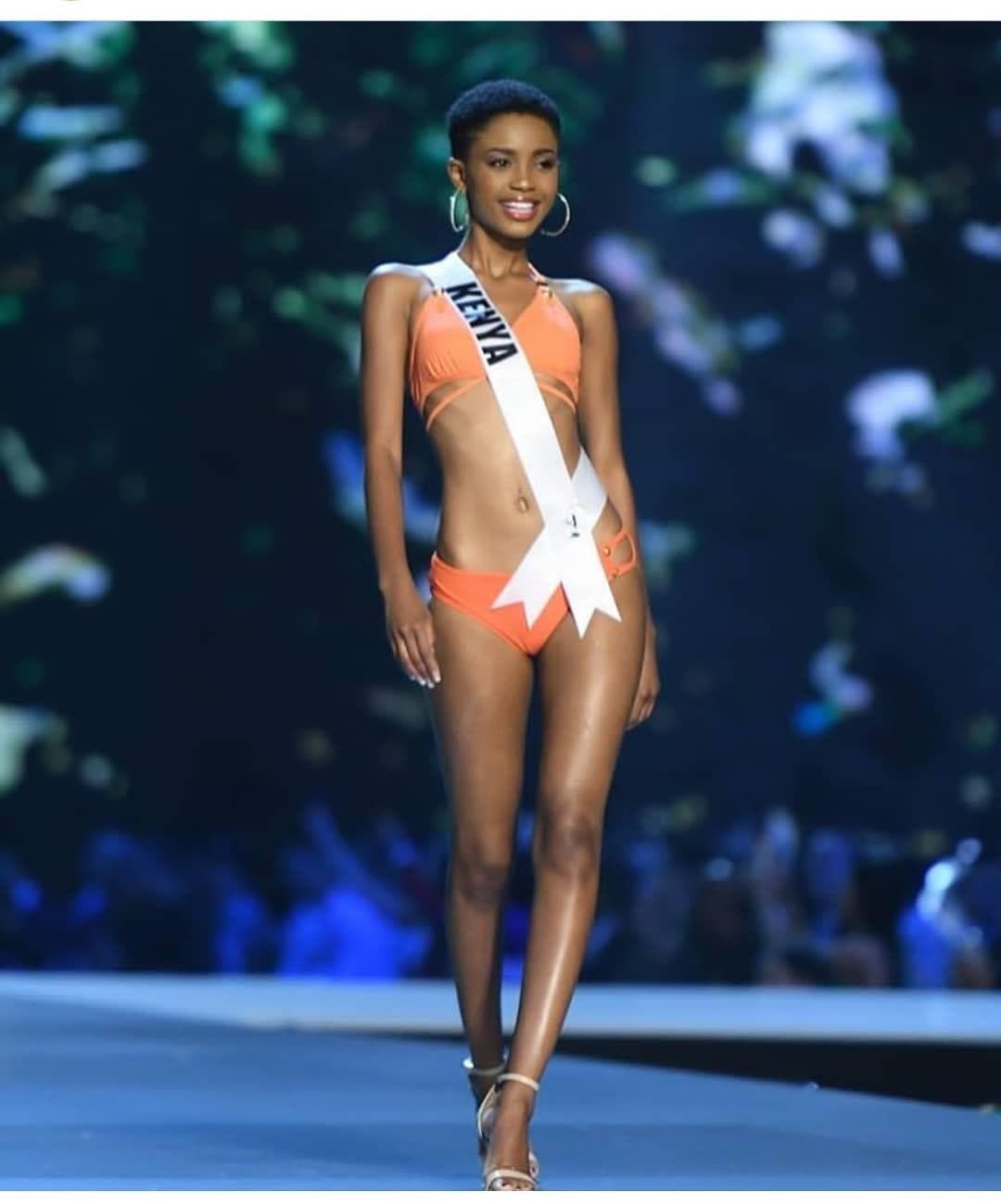Wabaiya Kariuki Miss Universe Kenya 2018, Miss Universe 2018 Contestant at Swimsuit Competition (Photo Courtesy: Miss Universe/Candidate FaceBook/ Instagram)