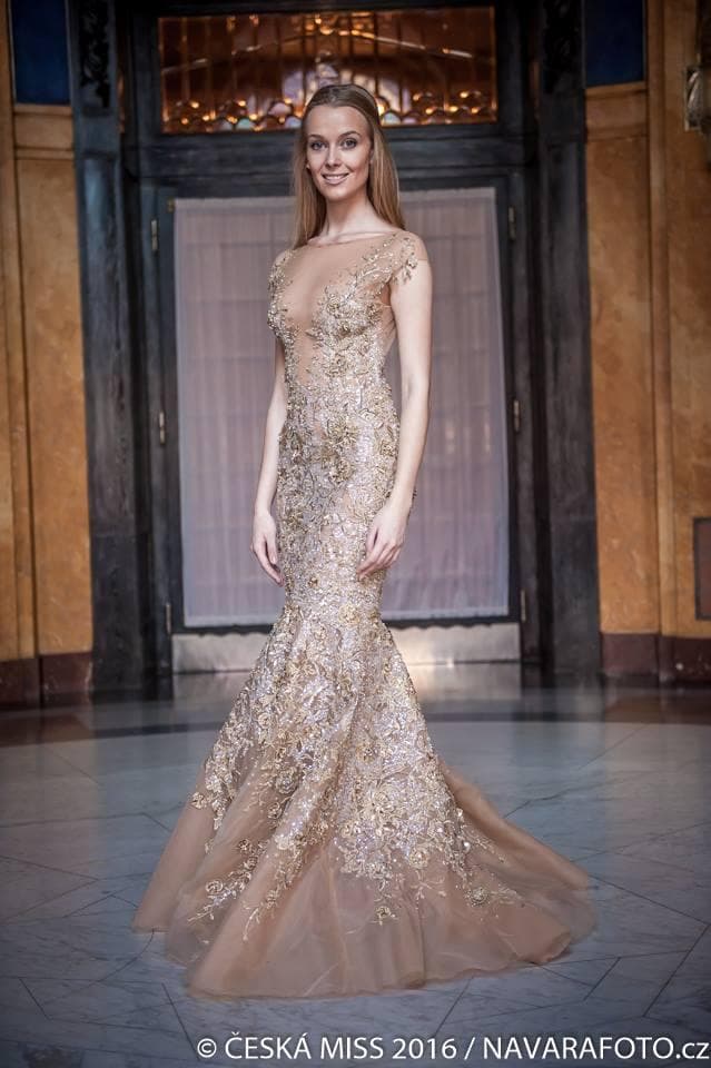 Sarka Zdvorila Contestant Ceska Miss 2016 in evening gown (Photo Credits - Ceska Miss facebook official)