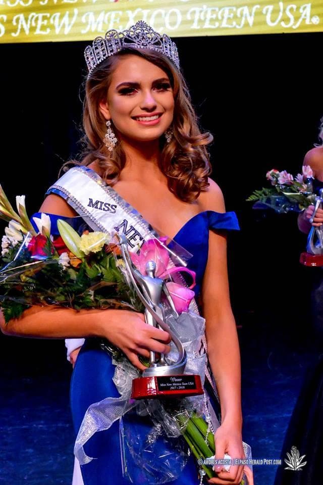 Kalina Hamilton (New Mexico) Contestant Miss Teen USA 2017 Evening Gown (Photo Credit: Facebook Official)