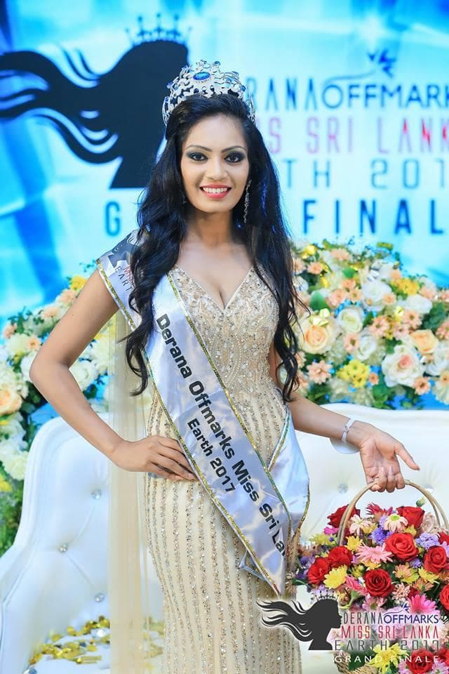 Shyama Dahanayaka winner Miss Earth Sri Lanka 2017 (Photo Courtesy: TV Derana Official)