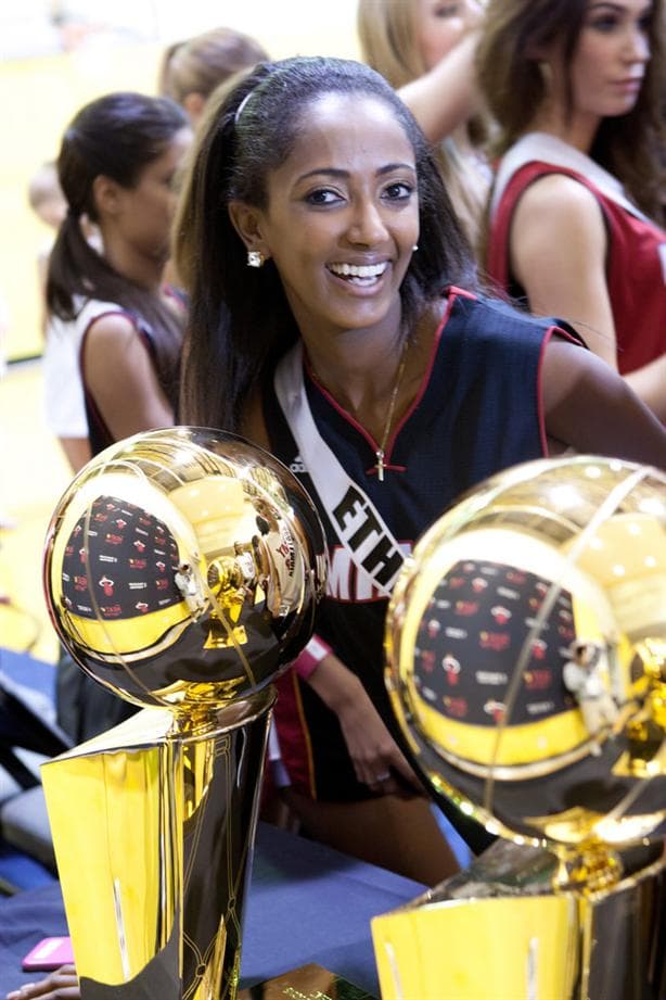 Hiwot Bekele Mamo Miss Universe Ethiopia 2014 at Miami Heat Dance Lessons