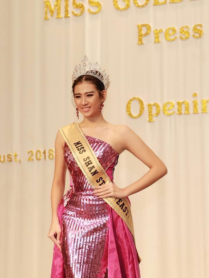 Htet Eaindra Win (Elena Win) Miss Shan State (East) - Finalist Miss Golden Land Myanmar 2018 (Photo Courtey: MGLM Official)