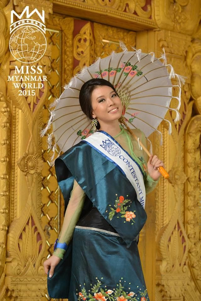 No Noe Kay Miss Myanmar World 2015 Contestant (Photo Credits - Miss Myanmar World Official FB)