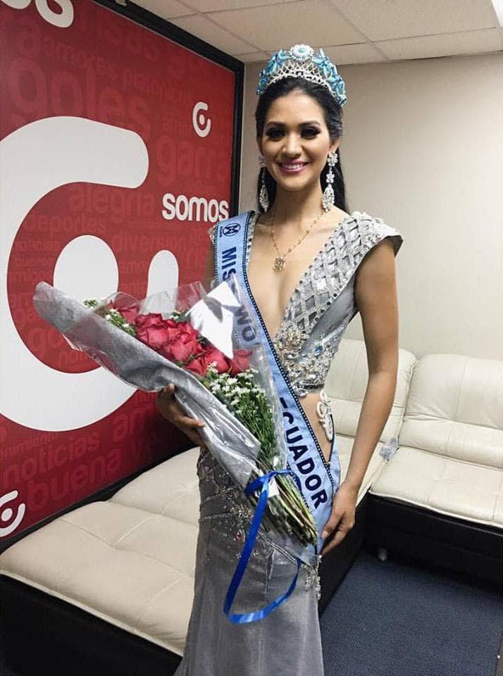 Mirka Paola Cabrera Mazzini Miss World Ecuador 2016 (Photo Credits: Miss World Ecuador Facebook Official)