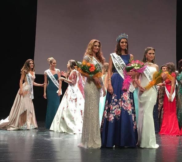 The top 3 winners of Miss World Spain 2016