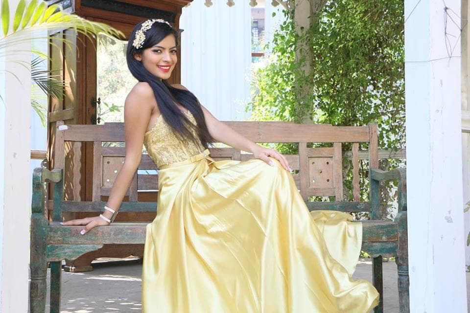 Navpreet Kaur Femina Miss India 2017 Contestant from Punjab Evening Gown (Photo Credit: Instagram Official)