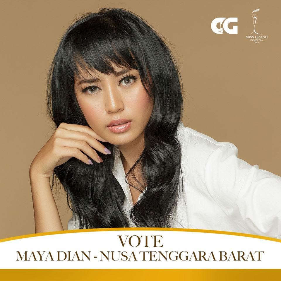 Maya Dian Miss Grand Nusa Tenggara Barat 2018 - Finalist Miss Grand Indonesia 2018 (Photo Courtesy: MGI Official)