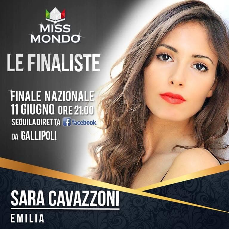 Sara Cavazzoni Miss Mundo Emilia 2017 - Contestant for Miss Mondo Italia 2017/ Miss World Italy 2017 (Photo Courtesy Miss Mundo Italia Official)