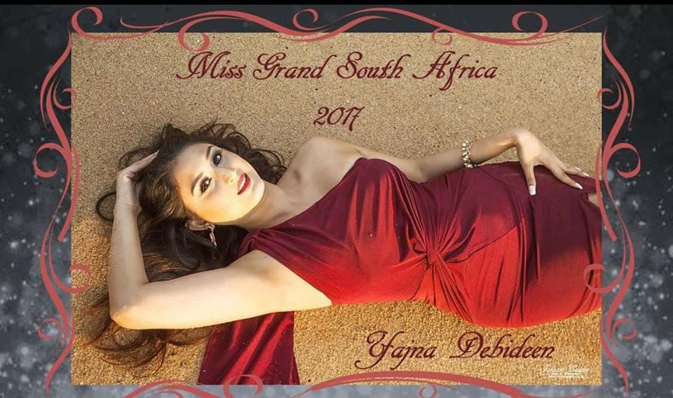 Yajna Debideen Miss Grand South Africa 2017 Contestant for Miss Grand International 2017 (Photo Courtesy: Miss Grand International/ Contestant Official FaceBook)