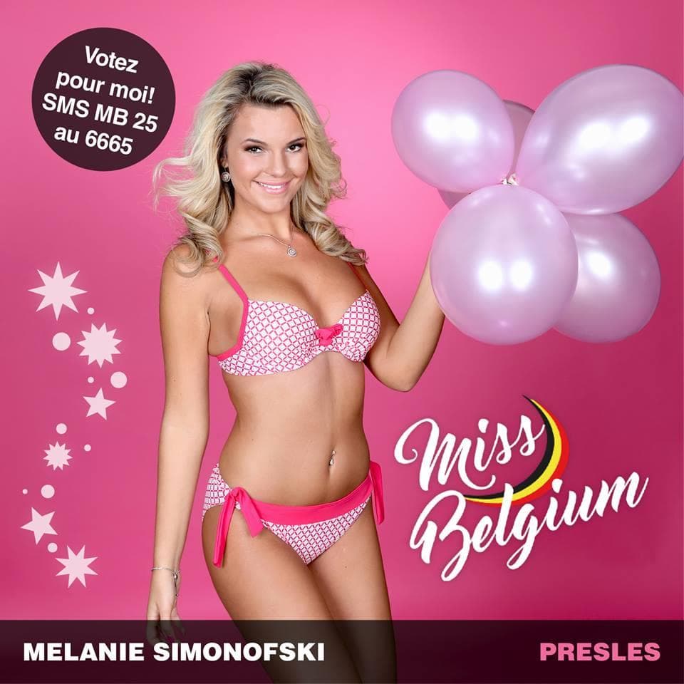 Melanie Simonofski Finalist Miss België 2019/ Miss Belgium 2019 (Photo Courtesy: Miss Belgium Facebook Official)