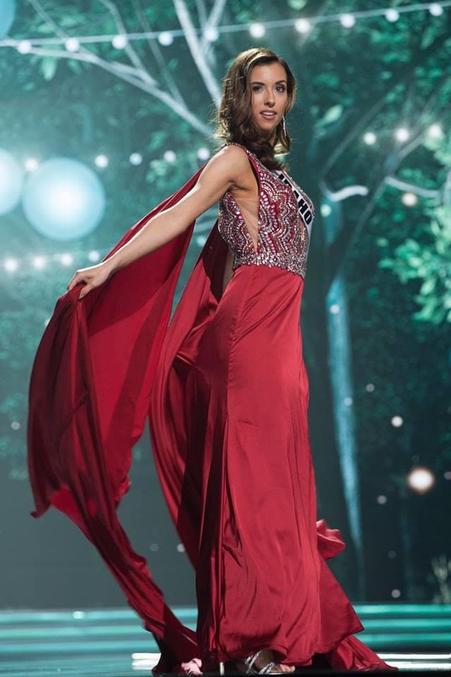 Cassie Lewis Miss Idaho USA 2017 during Preliminary Evening Gown Competition (Photo Credit: Miss USA Facebook Official)