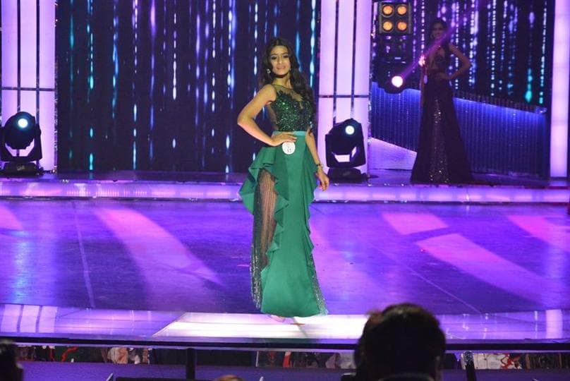 Rushali Rai Miss India 2015 semi finalist in Evening Gown (Photo credits - Femina Miss India official)