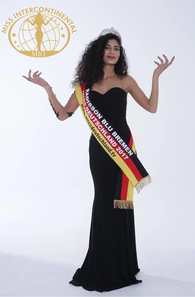 Dalila Jabri Miss Intercontinental Germany 2017 (Photo Credit: Miss Intercontinental/ Contestant FaceBook Official)