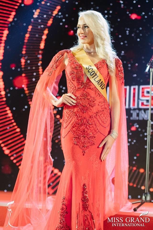 Amy Meisak Miss Grand Scotland 2017 at Welcome Ceremony of Miss Grand International 2017 (Photo Courtesy: Miss Grand International/ FaceBook)