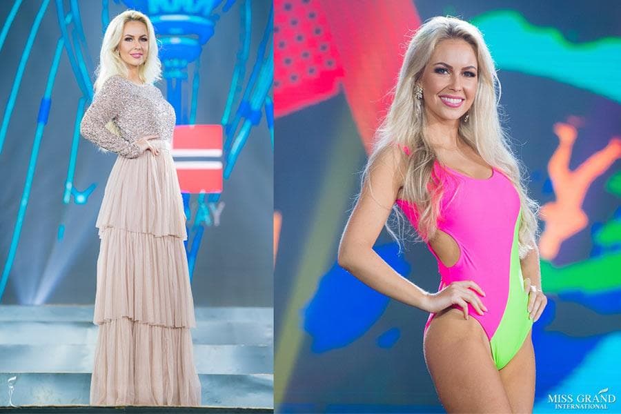 Maria Kassandra Barbantonis Miss Grand Norway 2018, Finalist Miss Grand International 2018 at Preliminary Competition (Photo Courtesy: MGI Official)