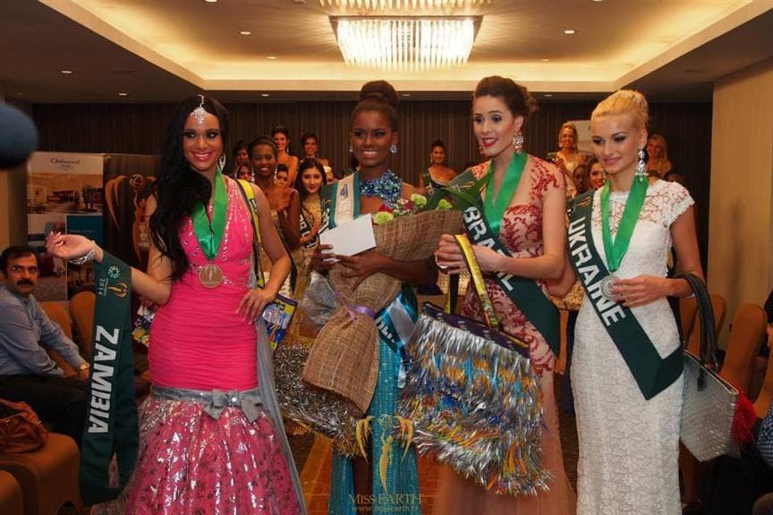 Leticia Silva Winner of Evening Gown Competition Group 2 (Photo Credits: Miss Earth Official)