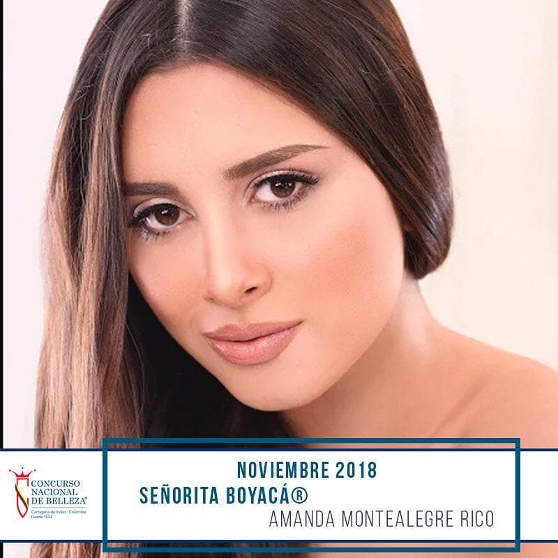 Amanda Sofía Montealegre Rico from Boyacá, Finalist Miss Colombia 2019/ Señorita Colombia 2019 (Photo Source: Concurso Nacional de Belleza Colombia Official)