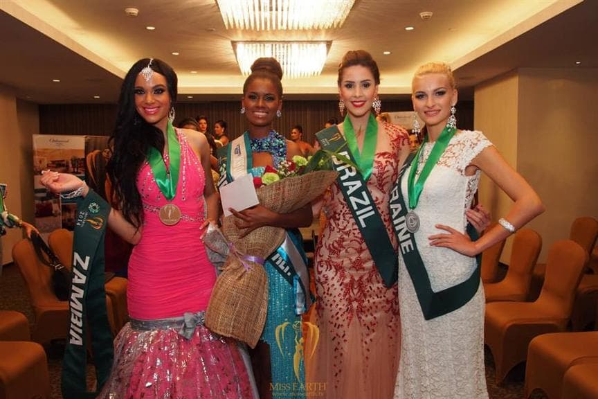 Leticia Silva Winner of Evening Gown Competition Group 2 (Photo Credits: Miss Earth Official)