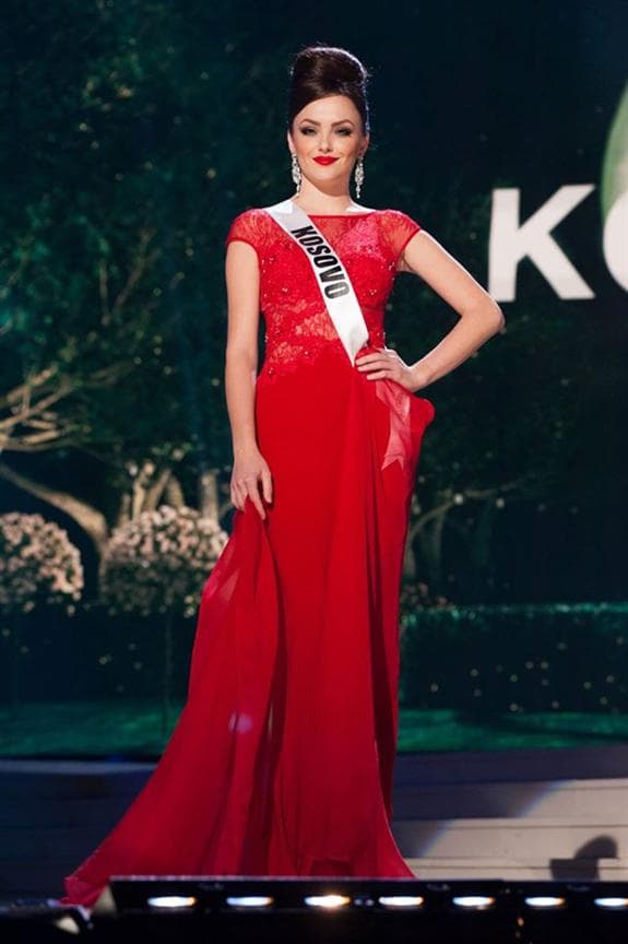 Artnesa Krasniqi Miss Universe Kosovo 2014 Evening Gown